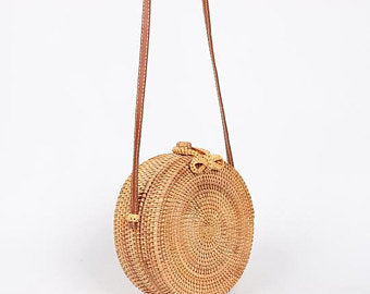 Woven Purse Handbag Circle